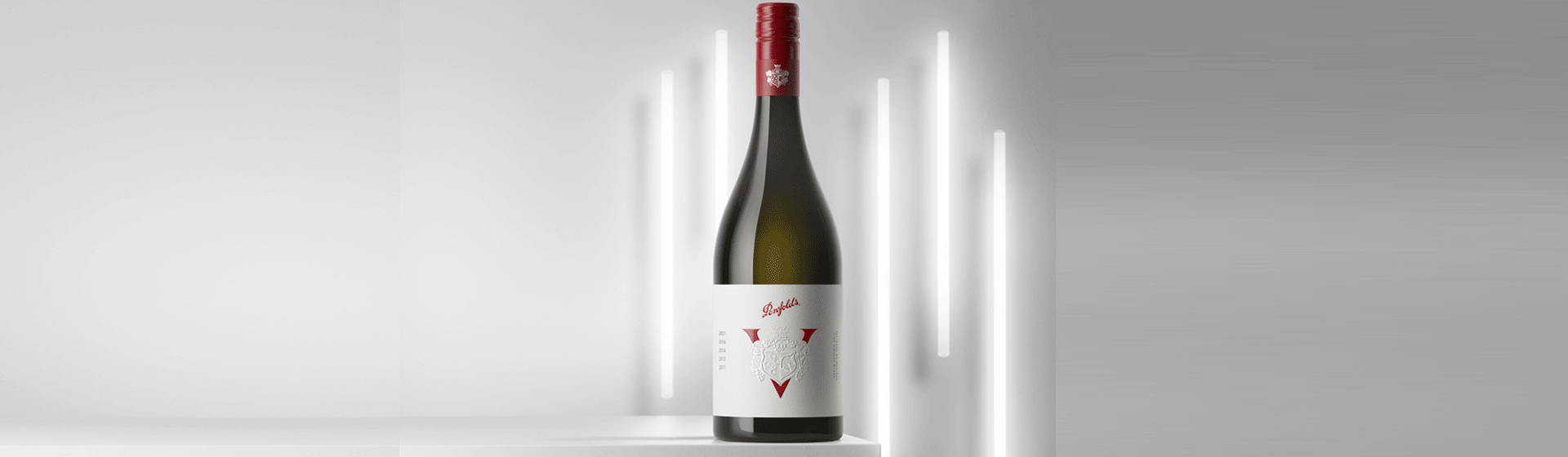 Yattarna V Bottle with neon light background