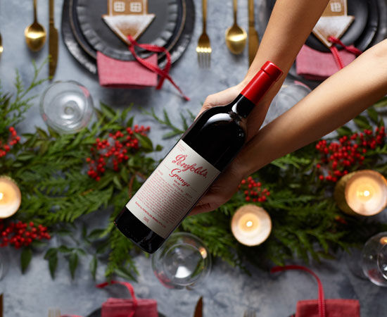 Close up of Penfolds g5 label