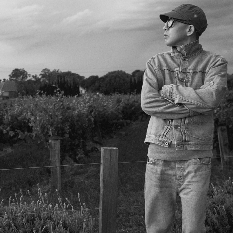 NIGO in vineyard
